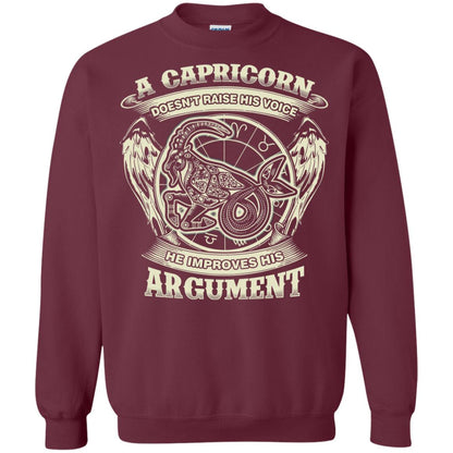 Capricorn Dosent Raise His Voice He Improve His Argument Maroon