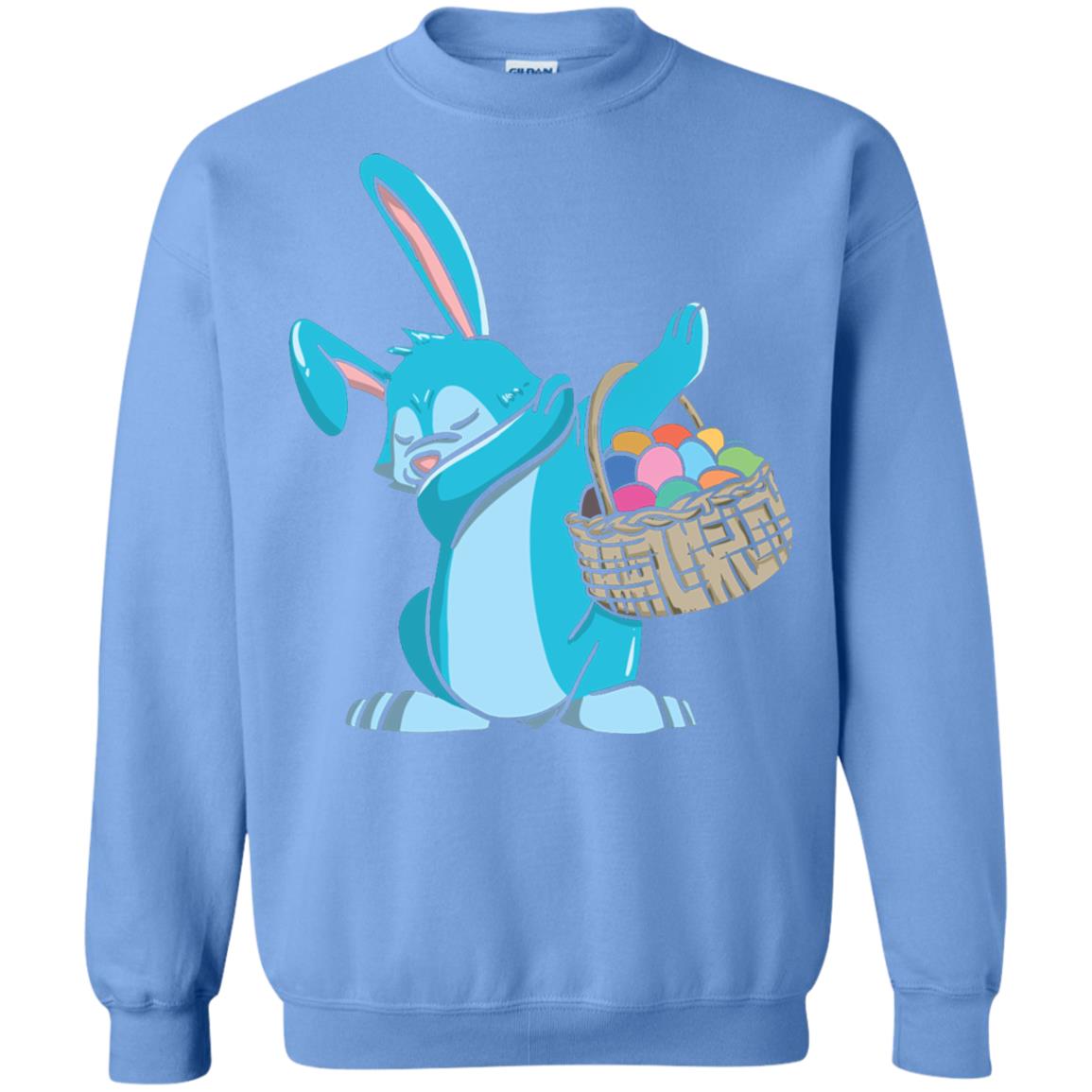 Easter Bunny Dab Easter Shirt Carolina Blue