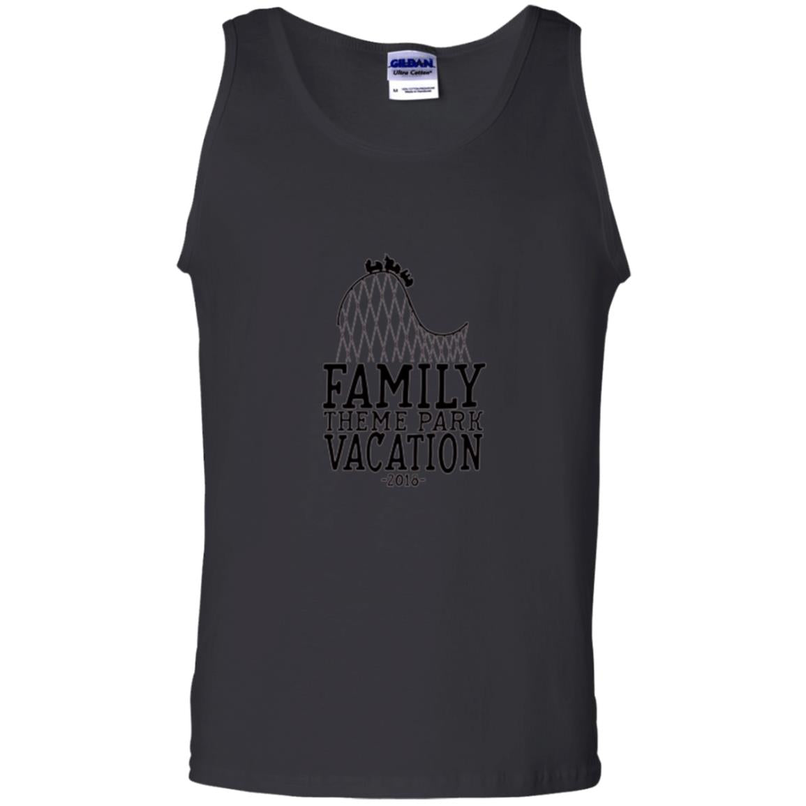 Family T-shirt Vacation 2018 Theme Park Roller Coaster Black