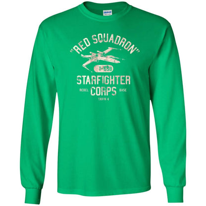 Film T-shirt Red Squadron T-65b Starfighter Rebel Corps Base Irish Green