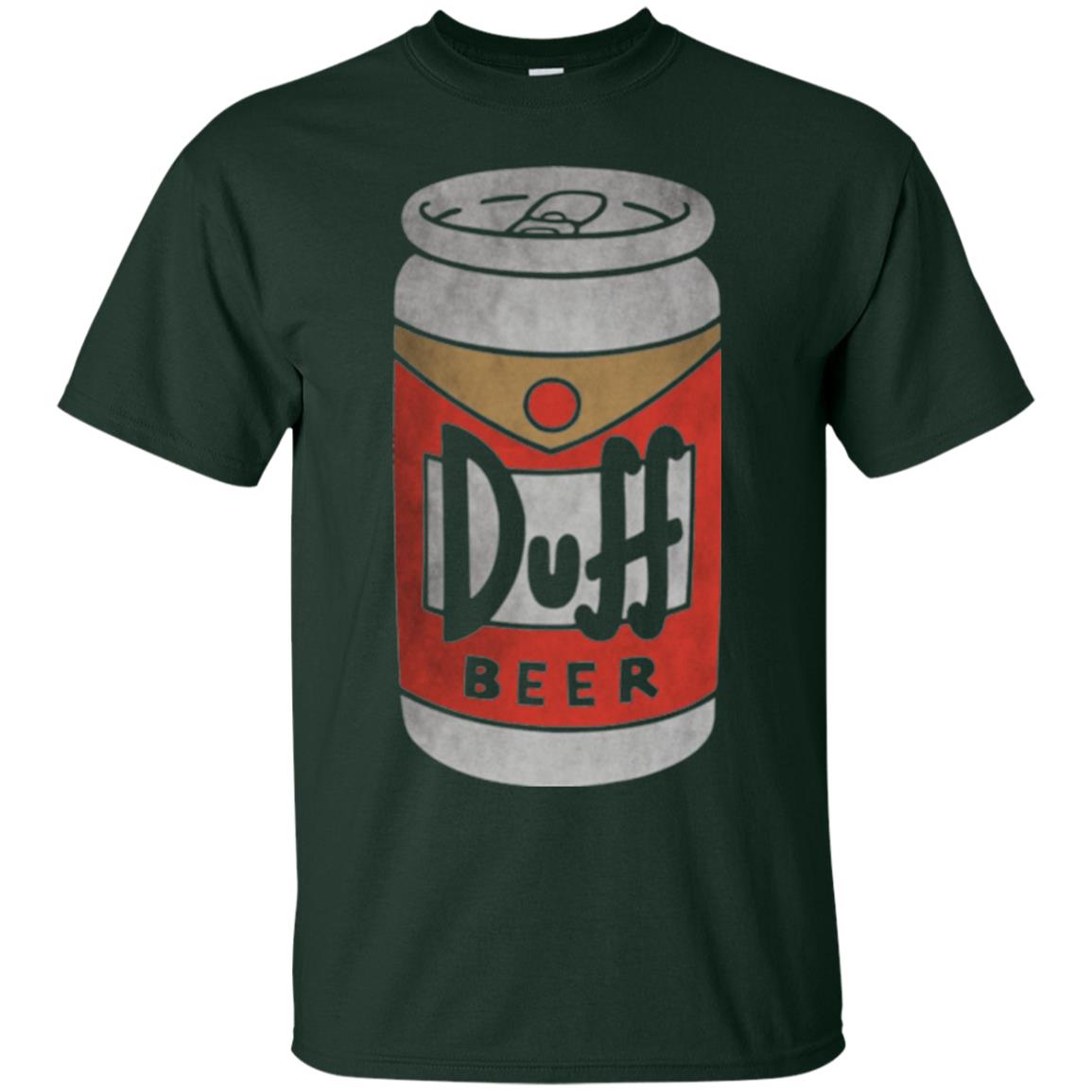 Beer Lovers T-shirt Duff Beer Forest Green