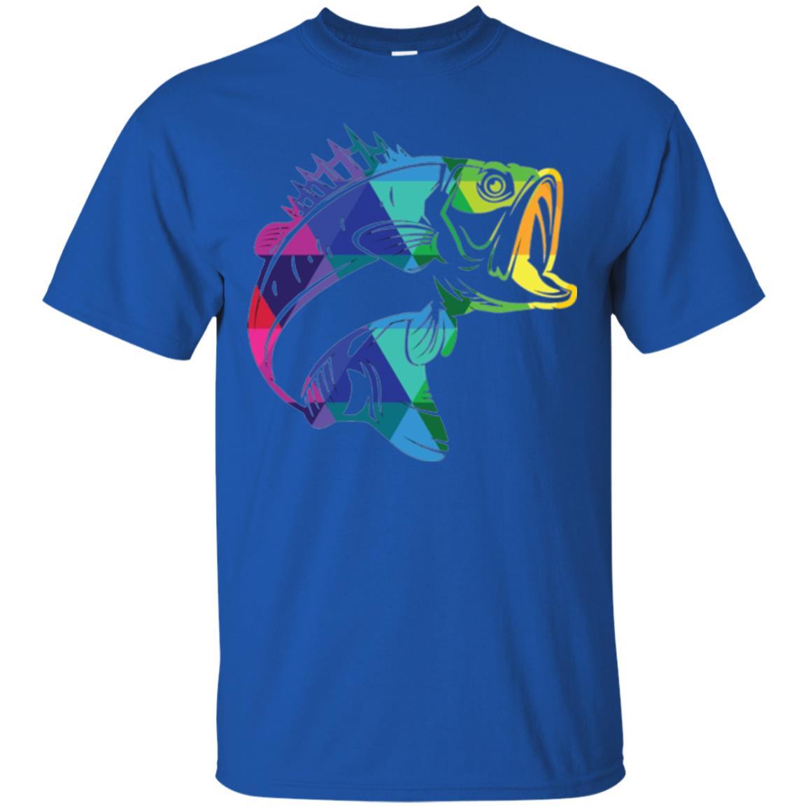Fisherman T-shirt Fish For Bass Royal
