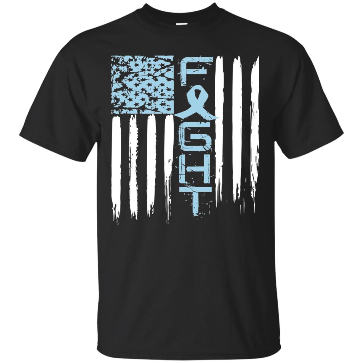 Fight Hope Prostate Cancer Awareness Cancer T-shirt Black