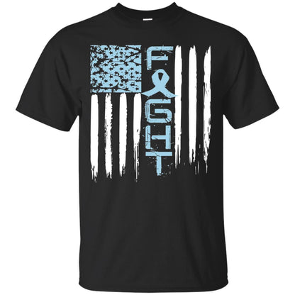 Fight Hope Prostate Cancer Awareness Cancer T-shirt Black