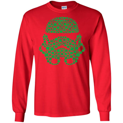Stormtrooper Clovers St. Patrick_s Graphic T-shirt Red