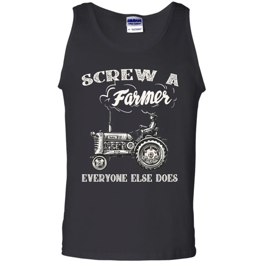 Screw A Farmer Everyone Else Does Farming Shirt Black