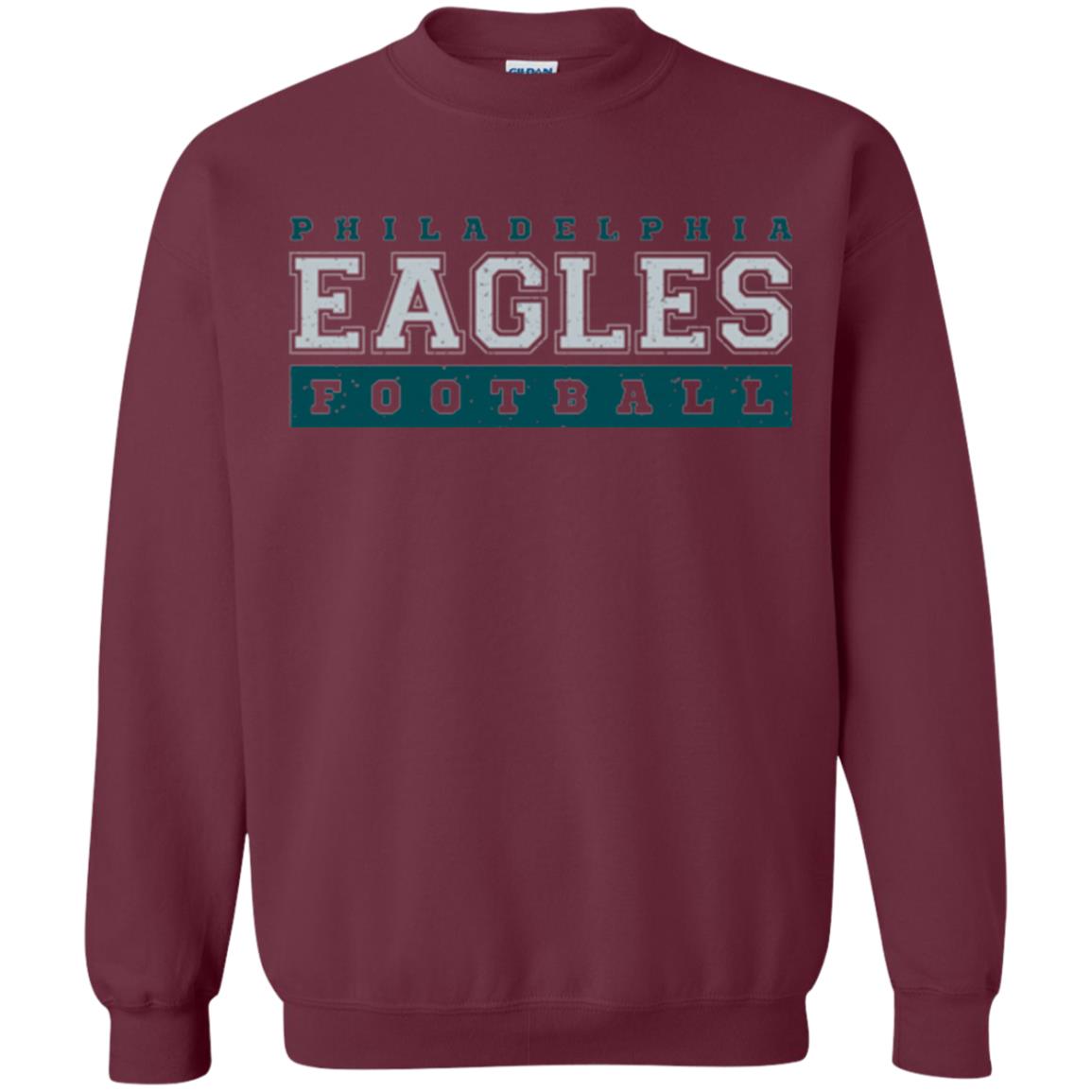 Football Lover T-shirt Philadelphia Football Fly Eagles Fly Collegiate Maroon