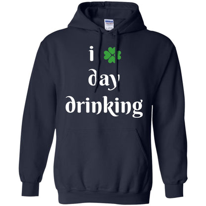 I Day Drinking Funny St Patricks Day T-shirt Navy
