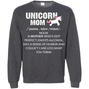 Unicorn Mom ShirtG180 Gildan Crewneck Pullover Sweatshirt 8 oz.