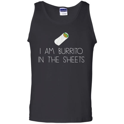 Burrito T-shirt I Am A Burrito In The Sheets Swaddling Black