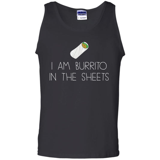Burrito T-shirt I Am A Burrito In The Sheets Swaddling Black