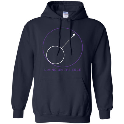 Gamer T-shirt Living On The Edge Run From The Storm Navy