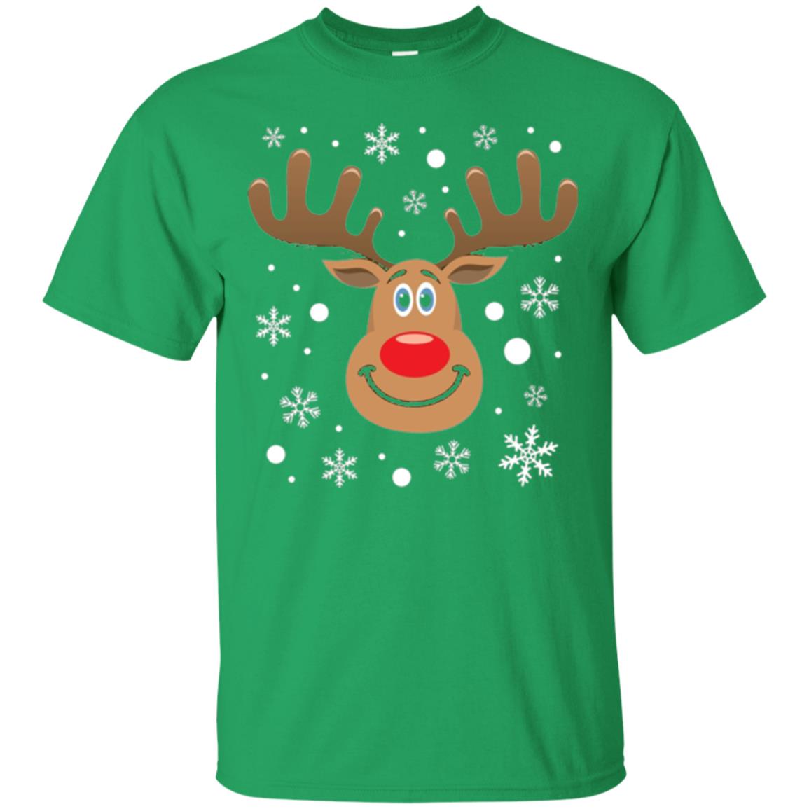Christmas T-shirt Reindeer Merry Christmas Irish Green