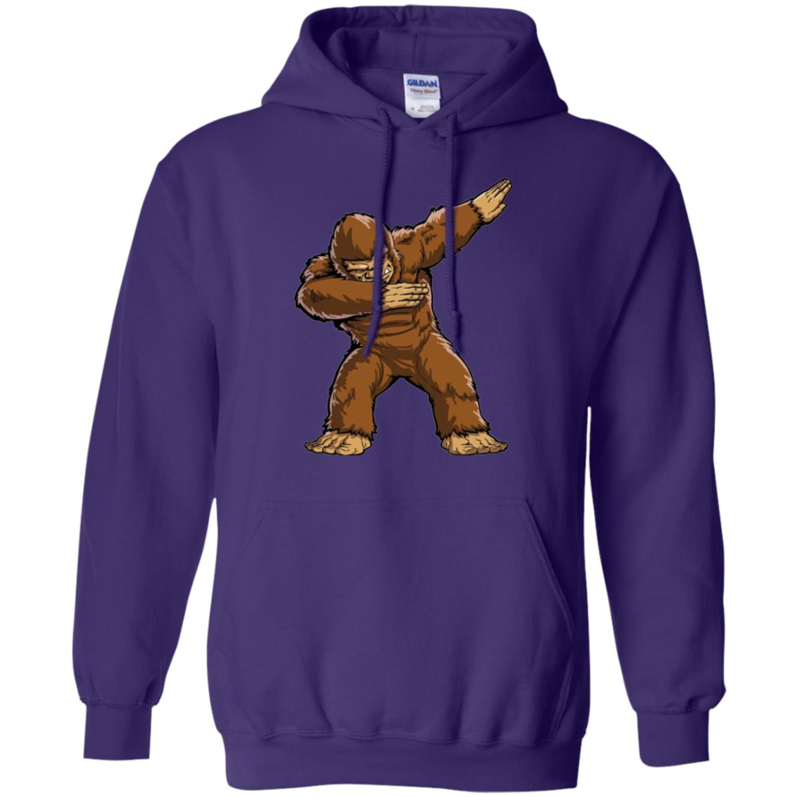 Monkey T-shirt Bigfoot Sasquatch Dabbing Purple