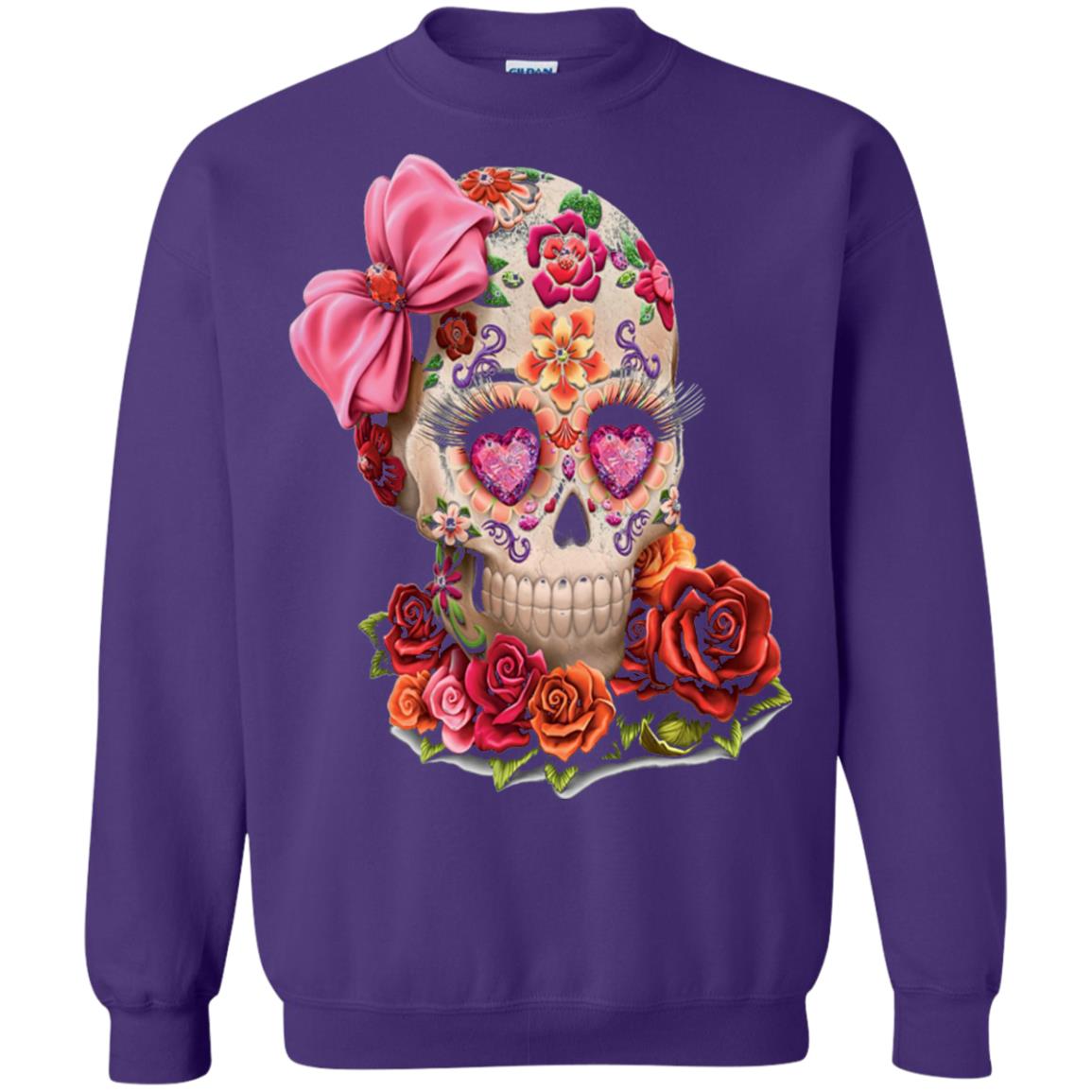 Cinco De Mayo Skull Women Flower Shirt Purple