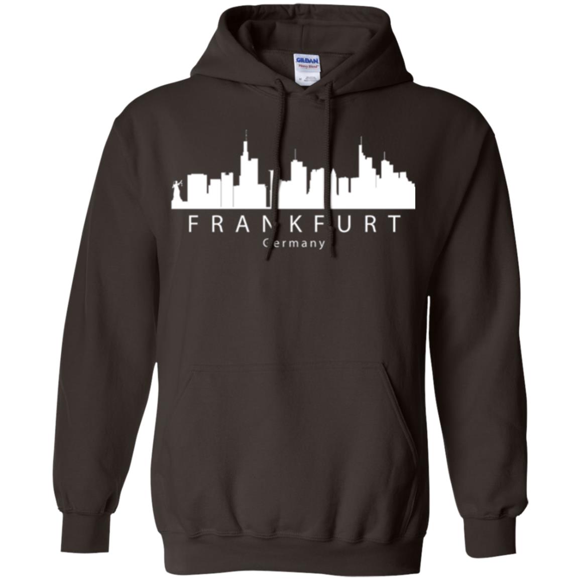 Frankfurt Germany Skyline T-shirt Dark Chocolate