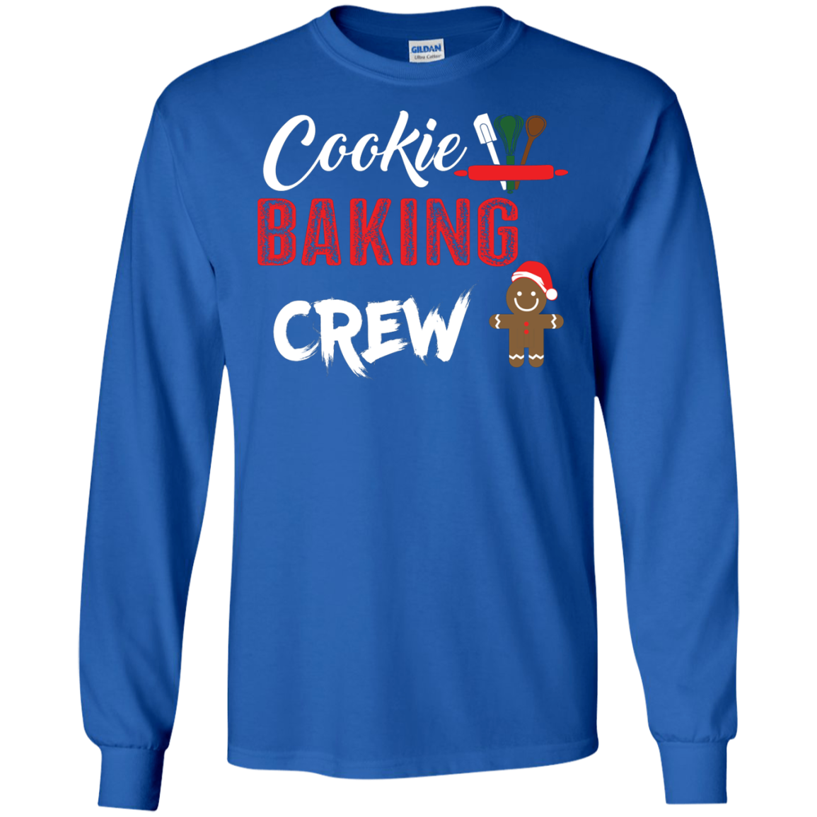 Christmas T-Shirt Cookie Baking Crew Royal