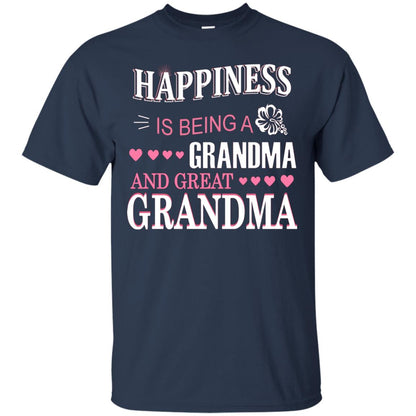 Happiness Is Being A Grandma And Great Grandma Navy