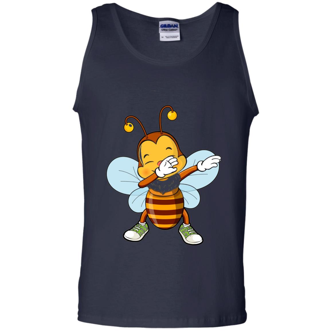 Dabbing Bee Dab Dancing Beekeeping Bee Lover T-shirt Navy