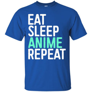 Japanese Animation Lover T-shirt Eat Sleep Anime Repeat