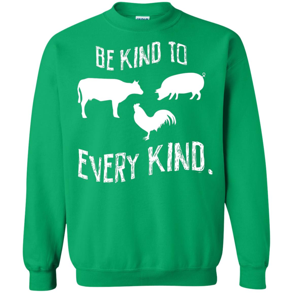 Be Kind To Every Kind Kindness Vegetarian Animal Lovers Gift Shirt Irish Green