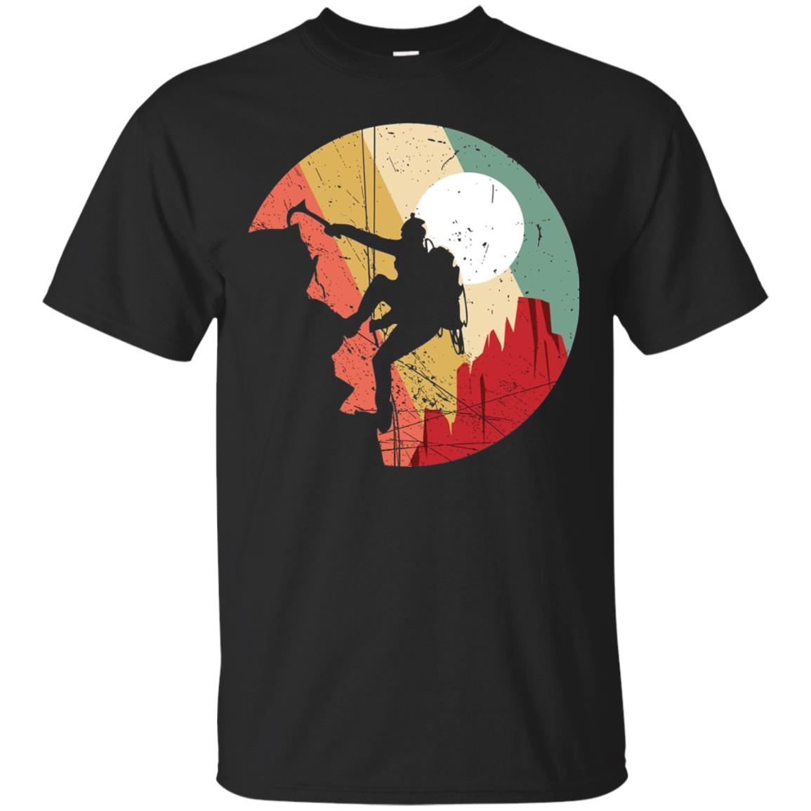 Rock Climbing Mountain Climbing Lover T-shirt Black