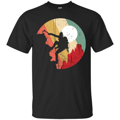 Rock Climbing Mountain Climbing Lover T-shirt Black