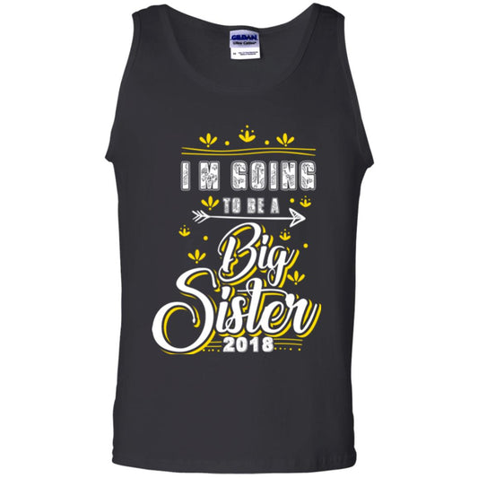 Family T-shirt I'm Going To Be A Big Sister 2018 Black