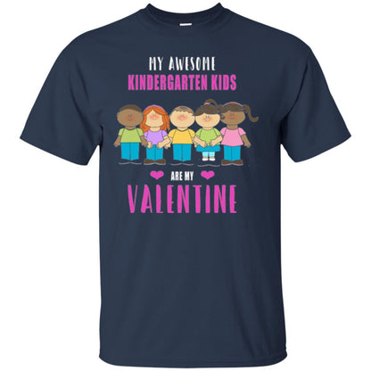 Kindergarten Teacher T-shirt My Awesome Kindergarten Kids Navy