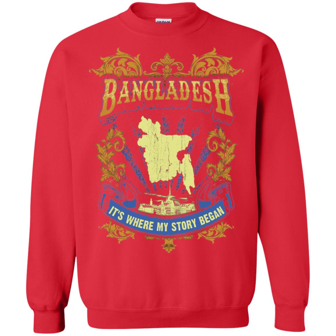 Bangladesh It_s Where My Story Began T-shirt Red