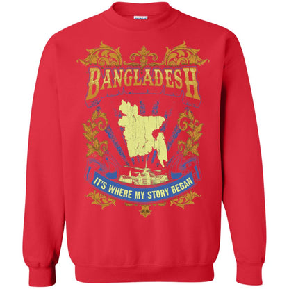 Bangladesh It_s Where My Story Began T-shirt Red