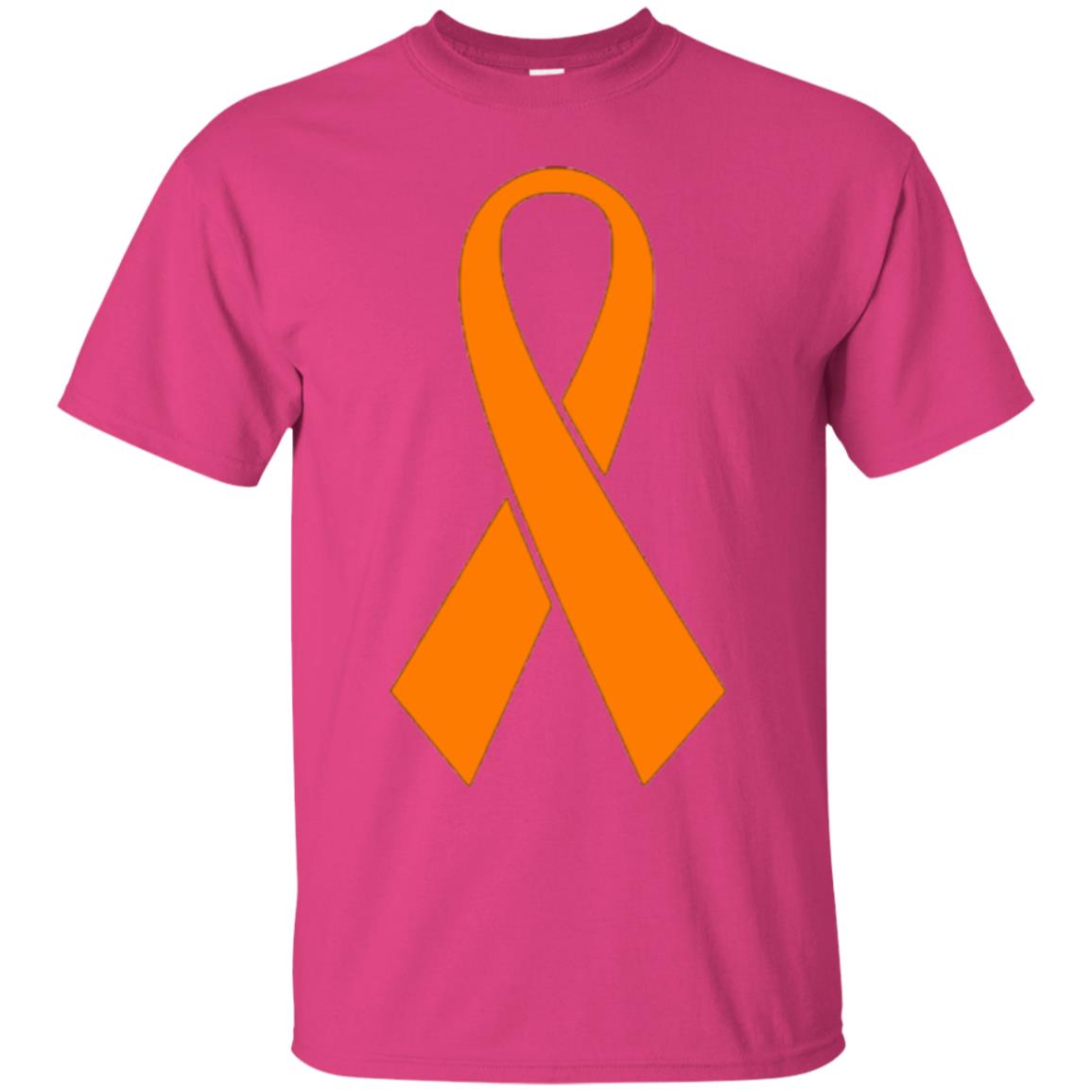 Orange Ribbon Gun Violence Awareness Anti Gun T-shirt Heliconia