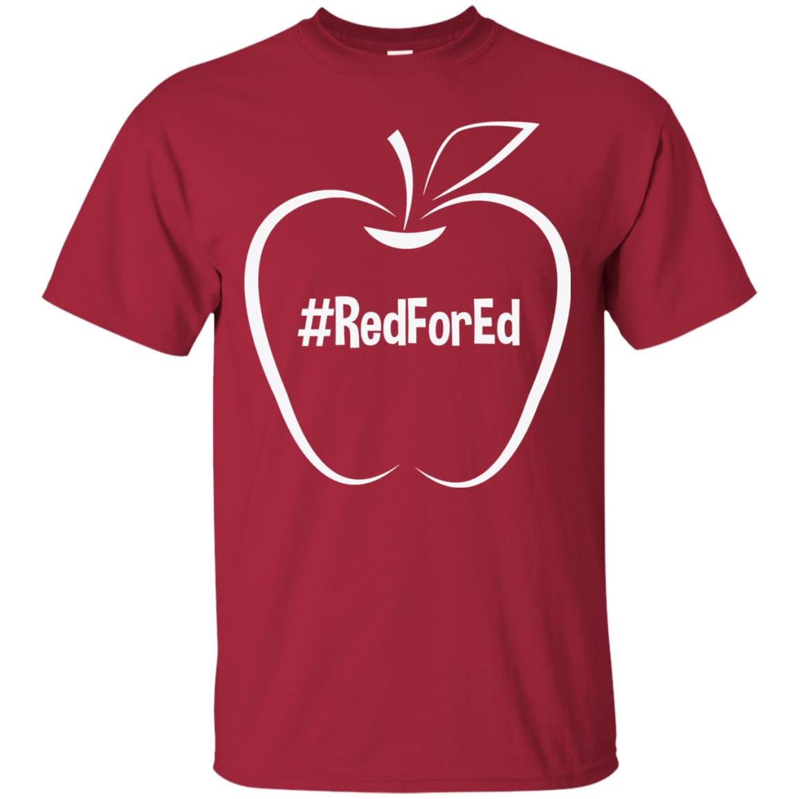 Teacher Shirt Hash Tag Redfored Protest Cardinal