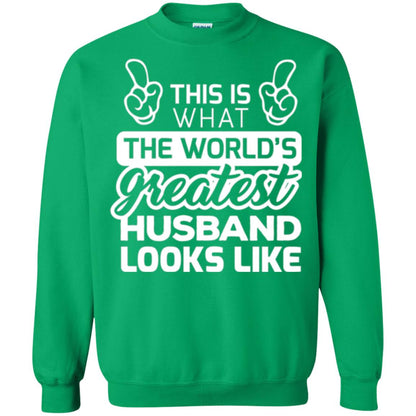 World_s Greatest Husband Best Husband Ever Looks Like T-shirt Irish Green
