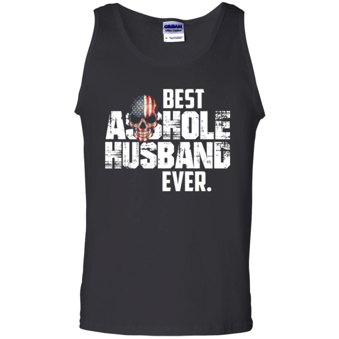 Husband T-shirt Best Asshole Husband Ever T-shirt Black