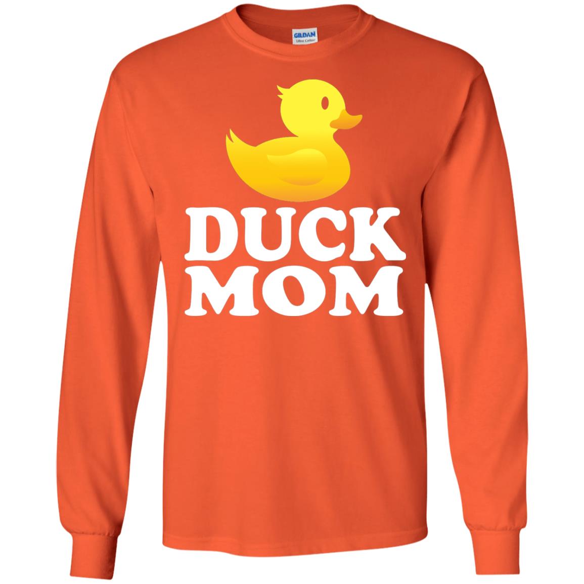 Duck Mom Funny Bird Lover T-shirt Orange