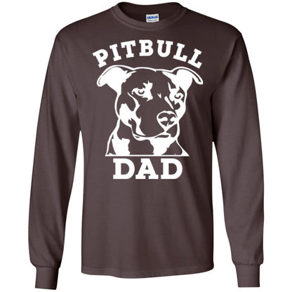 Pit Bull Dad T-shirt Pitbull Lovers Dark Chocolate