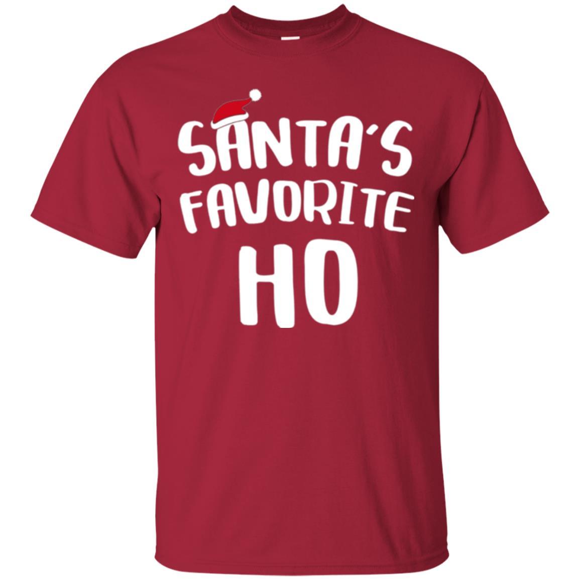 Christmas T-shirt Santa's Favorite Ho T-shirt Cardinal