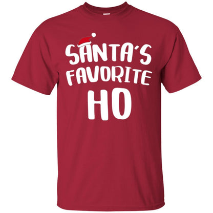 Christmas T-shirt Santa's Favorite Ho T-shirt Cardinal