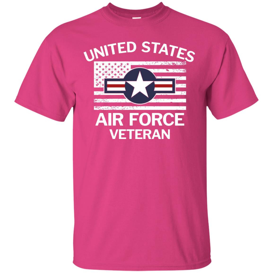 United States Air Force Veteran T-shirt Heliconia