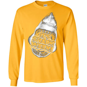 Every Day Of Shark Week T-shirt 2018G240 Gildan LS Ultra Cotton T-Shirt