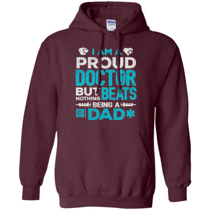 Doctor Dad T-shirt Proud Doctor Maroon
