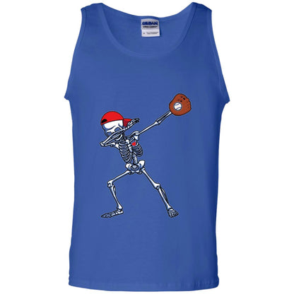 Dabbing Skeleton Baseball Lover T-shirt Royal
