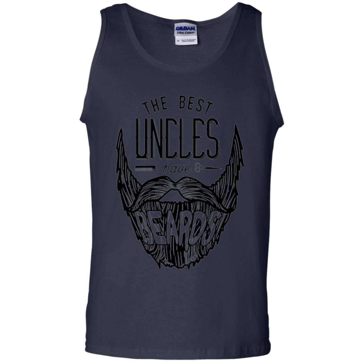 Funny Uncle T-shirt The Best Uncles Have Beards Navy