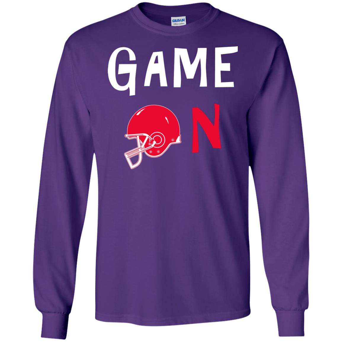 Football Lover T-shirt Game On Purple