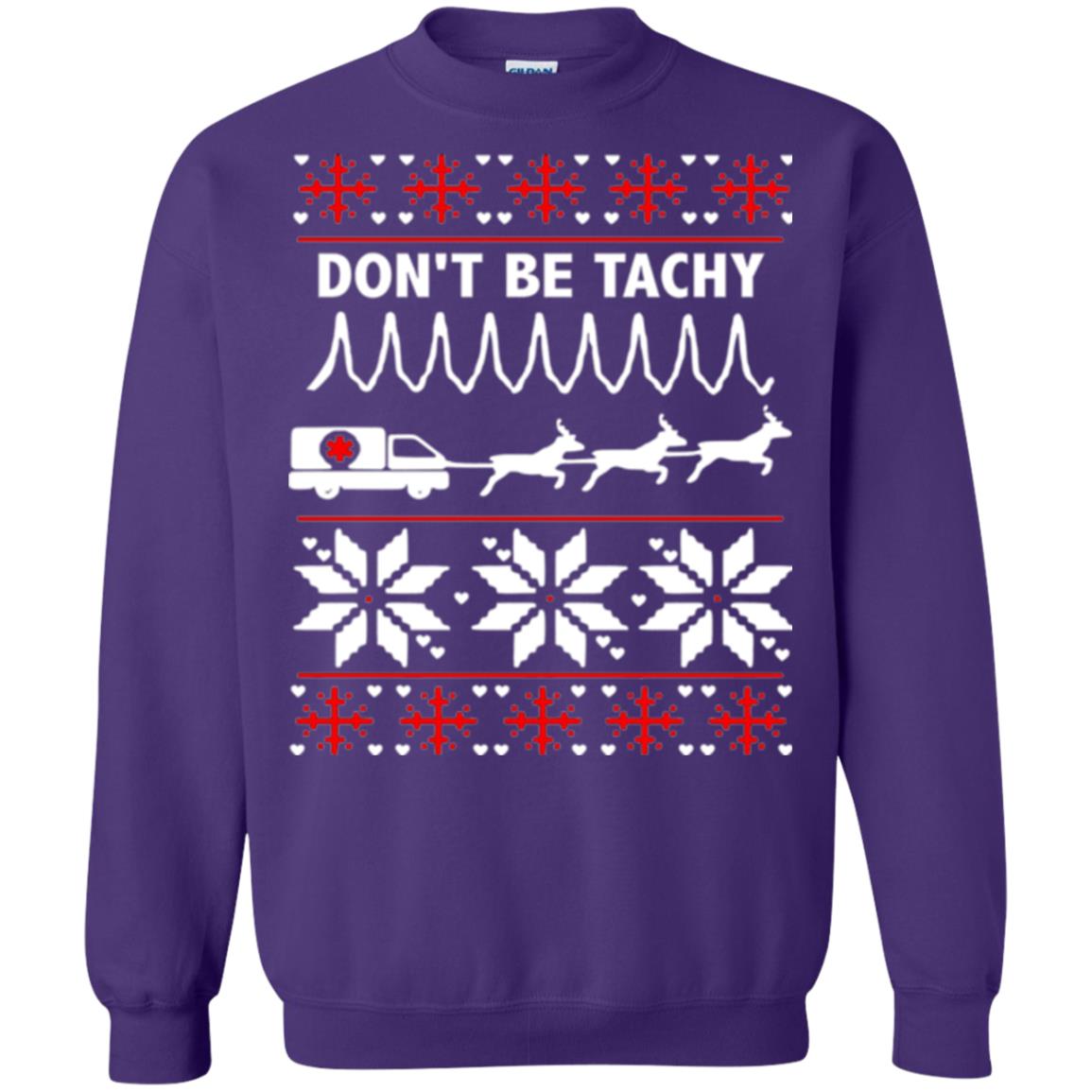 Cardiac Nurse T-shirt Don_t Be Tachy Purple