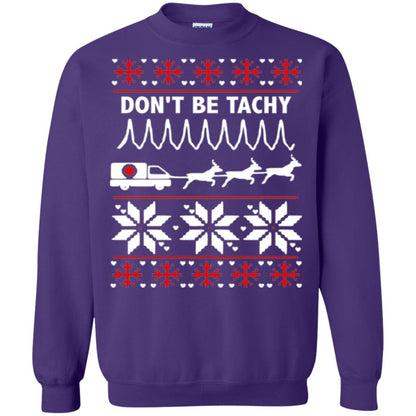 Cardiac Nurse T-shirt Don_t Be Tachy Purple