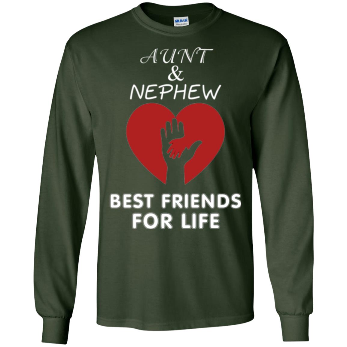 Family T-shirt Aunt And Nephew Best Friends For Life Forest Green