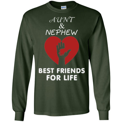 Family T-shirt Aunt And Nephew Best Friends For Life Forest Green