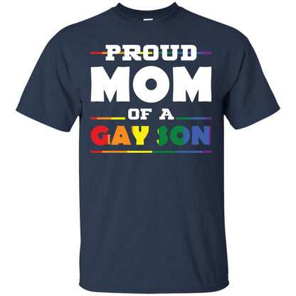 Proud Mom Of A Gay Son Mom Supports Gay Pride 2018 Shirt Navy